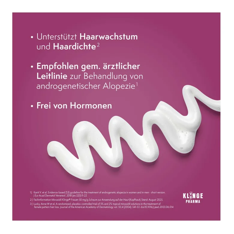 Minoxidil Klinge Frauen 50 mg/g Schaum, 190 g