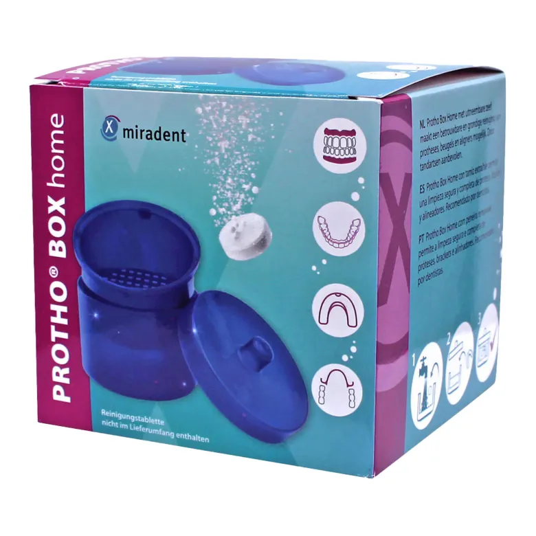 Miradent Protho Box Home blau Glitzer, 1 St