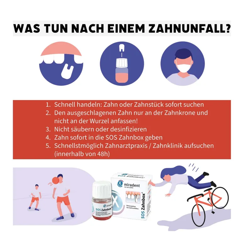 Miradent Zahnrettungsbox SOS Zahnbox, 1 St