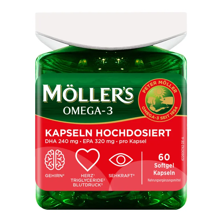Möllers Omega-3 Kapseln Hochdosiert, 60 St