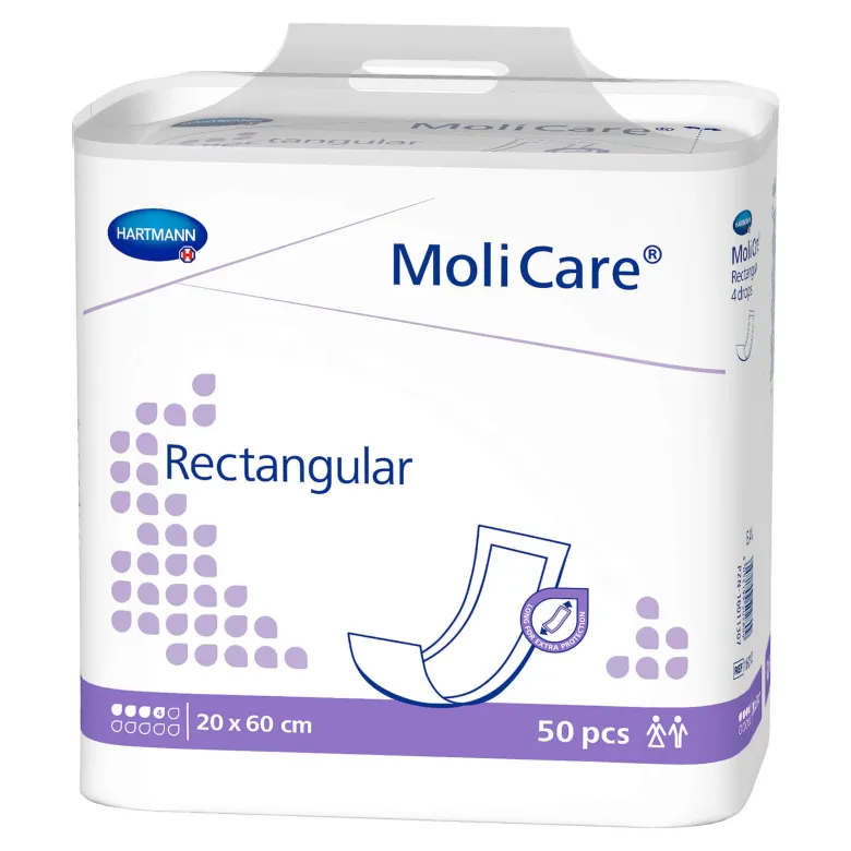MoliCare Rectangular 4 Tropfen 20x60 cm, 50 St
