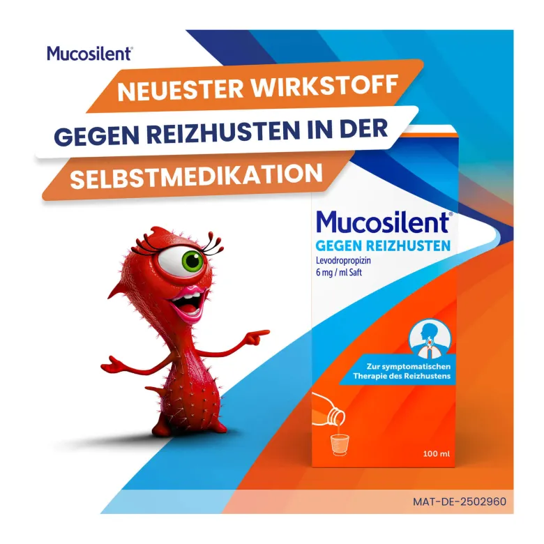 Mucosilent gegen Reizhusten Hustenstiller Saft, 100 ml