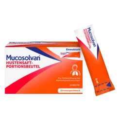 Mucosolvan Hustensaft-Portionsbeutel mit 30 mg Ambroxol, 15X5 ml