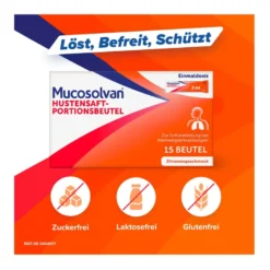 Mucosolvan Hustensaft-Portionsbeutel mit 30 mg Ambroxol, 15X5 ml