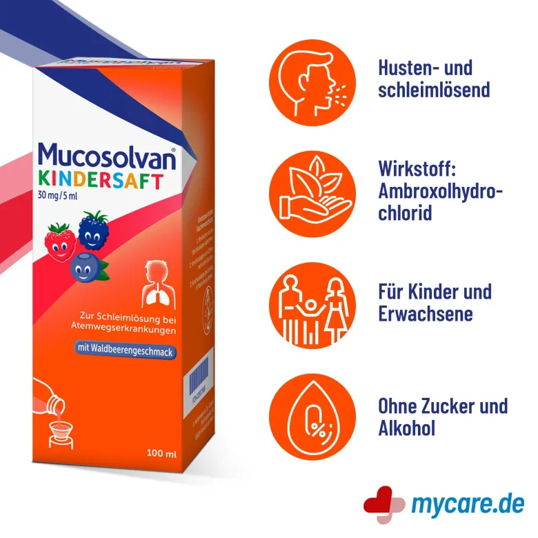 Mucosolvan Kindersaft 30 mg/ 5 ml, 100 ml