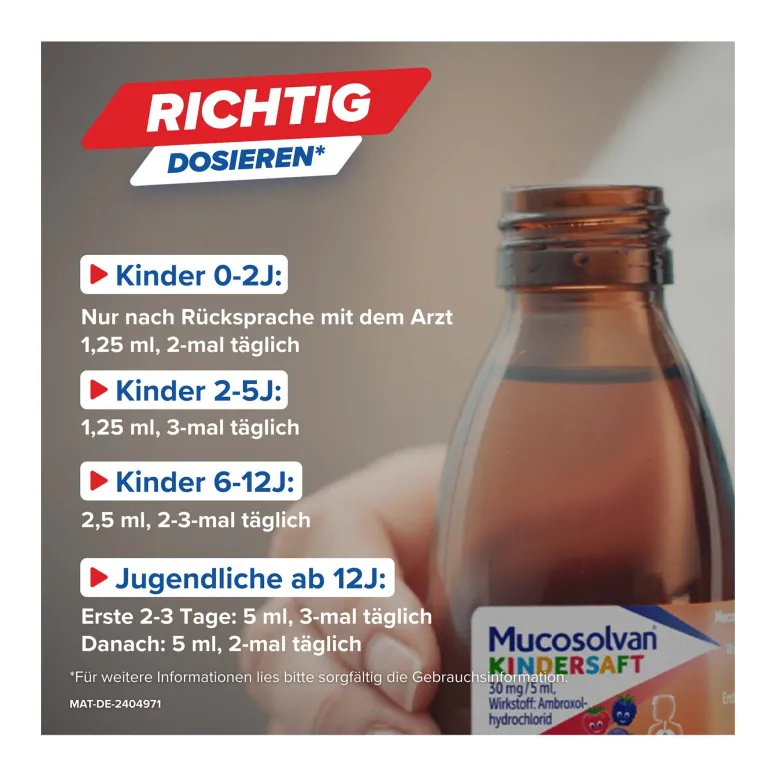 Mucosolvan Kindersaft 30 mg/ 5 ml, 100 ml