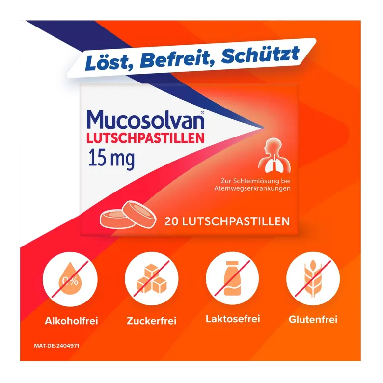 Mucosolvan Lutschpastillen 15 mg, 20 St