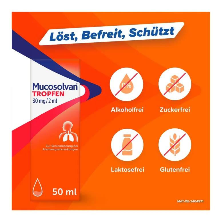 Mucosolvan Tropfen 30 mg/2 ml, 50 ml