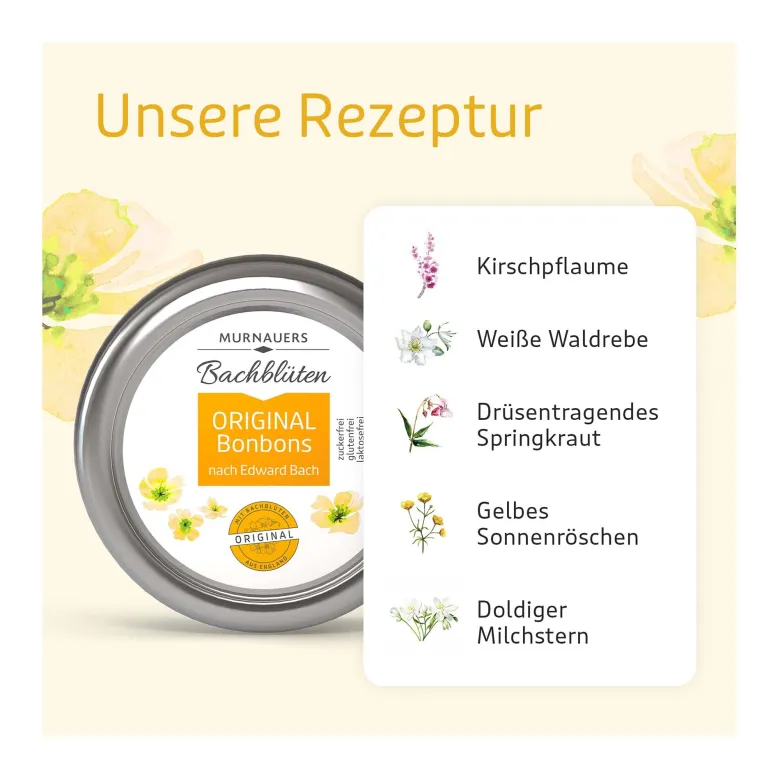 Murnauer Bachblüten Original Bonbons nach Dr. Bach, 50 g