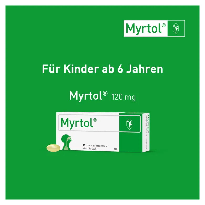 Myrtol pflanzliche Schleimlöser für Kinder ab 6 Jahren, 50 St