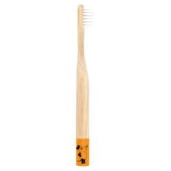 Nachhaltige Kids Zahnbürste Bambus Maus orange soft, 1 St