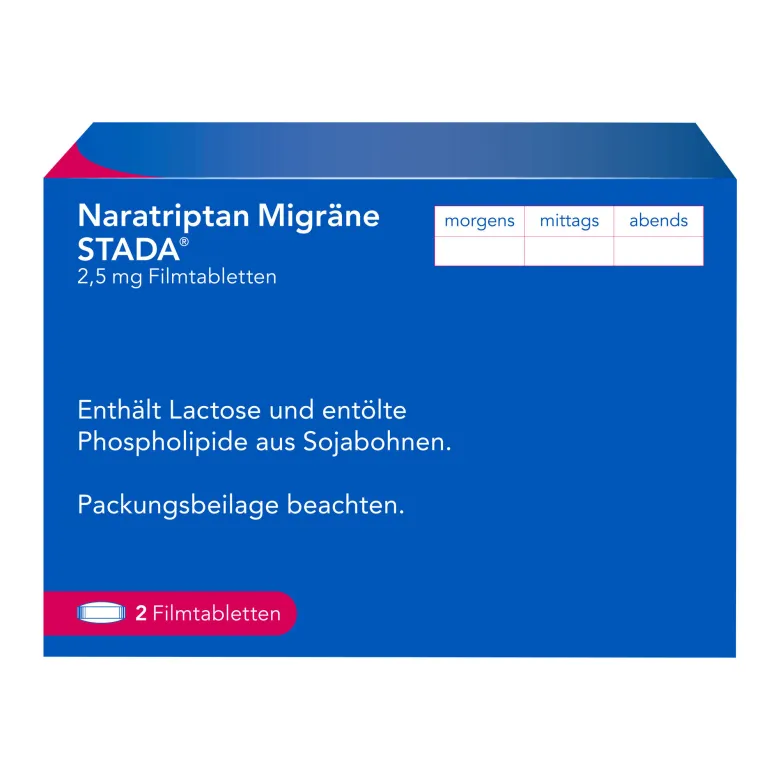 Naratriptan Migräne Stada 2,5 mg Filmtabletten, 2 St
