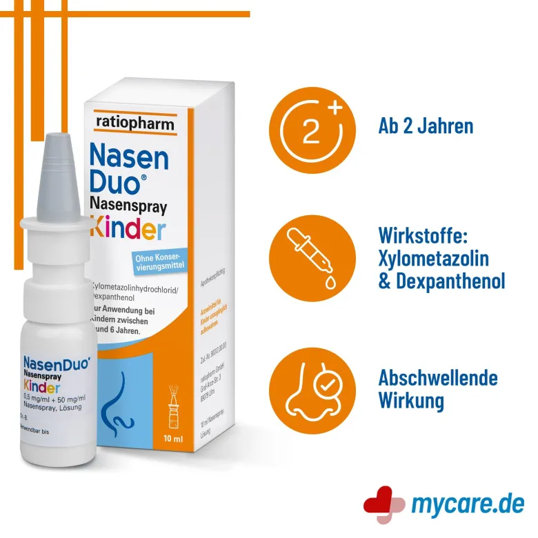 NasenDuo Nasenspray Kinder ratiopharm, 10 ml