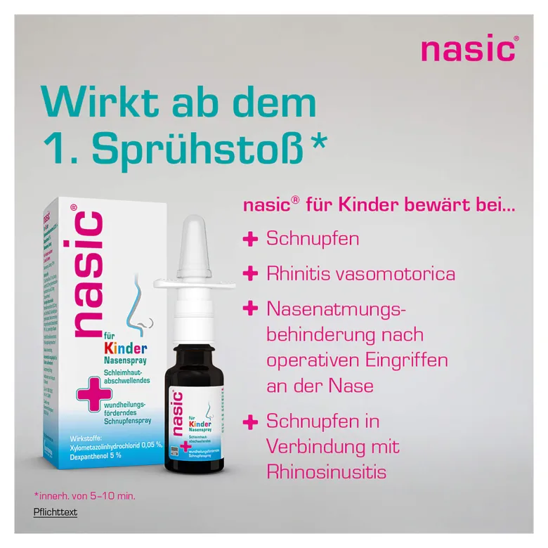 Nasic Nasenspray für Kinder, 10 ml