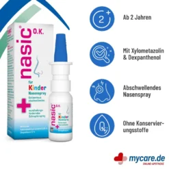 Nasic Nasenspray für Kinder ohne Konservierungsstoffe, 10 ml