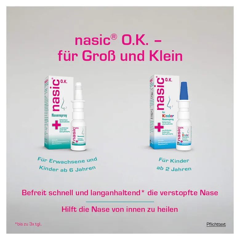 Nasic Nasenspray ohne Konservierungsstoffe, 10 ml