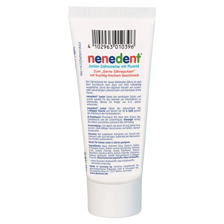Nenedent Junior-Zahncreme, 75 ml