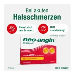 Neo-Angin Benzydamin akute Halsschmerzen Zitrone, 20 St