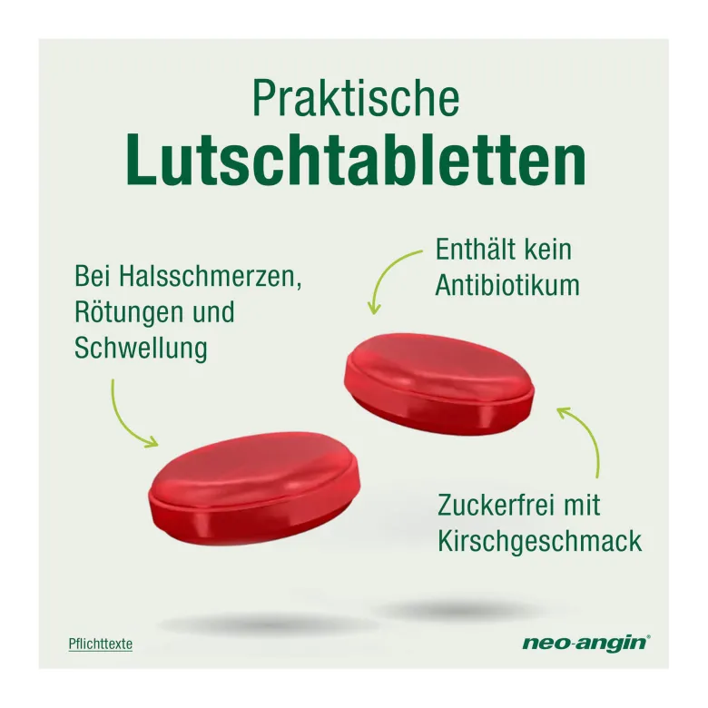 Neo-Angin Halstabletten Kirsche, 24 St