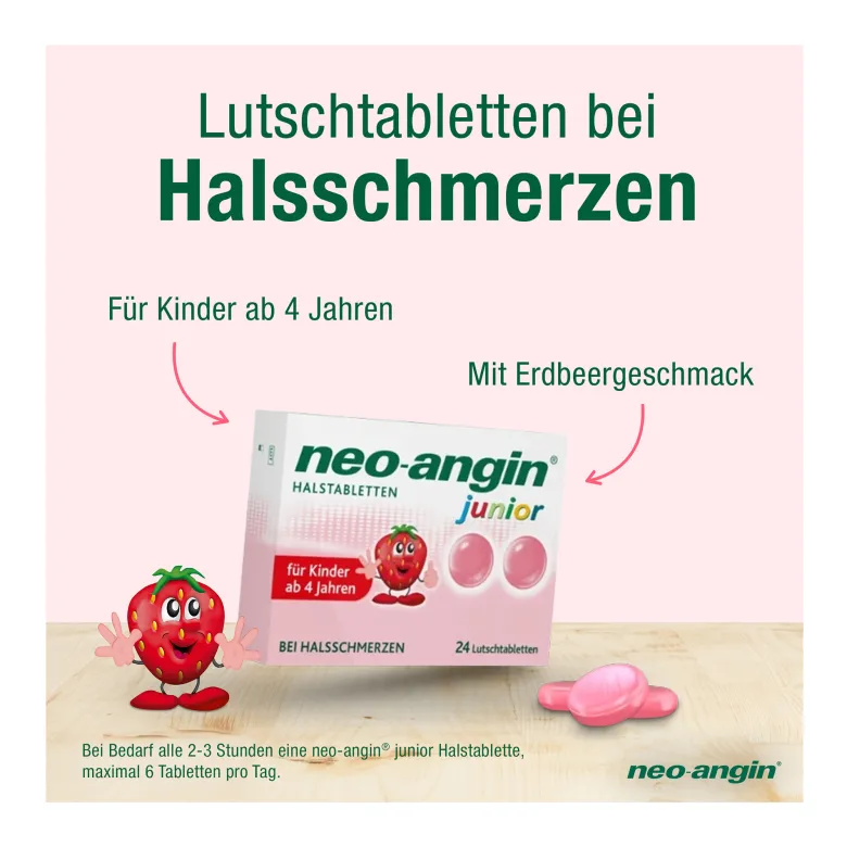 Neo-angin junior Halstabletten, 24 St