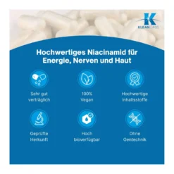 Niacinamid B3 500 mg Klean Labs Kapseln, 100 St