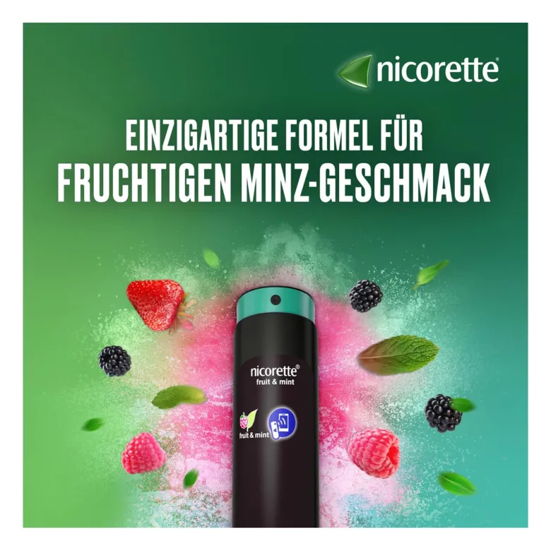 Nicorette Fruit & Mint Spray 1 mg/Sprühstoß, 2 St