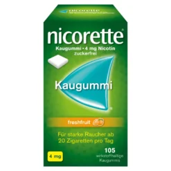Nicorette Kaugummi freshfruit 4 mg Nicotin, 105 St