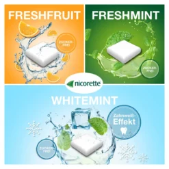 Nicorette Kaugummi freshfruit 4 mg Nicotin, 105 St