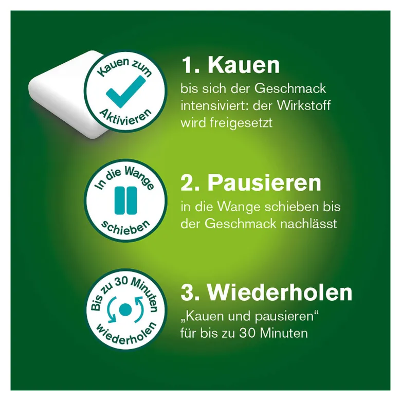 Nicorette Kaugummi freshfruit 4 mg Nicotin, 105 St