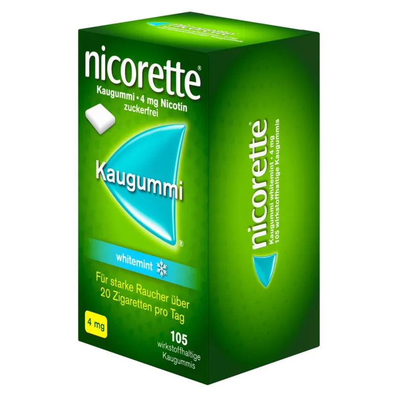Nicorette Kaugummi whitemint 4 mg, 105 St