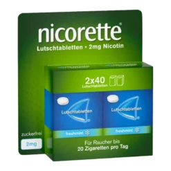 Nicorette Lutschtabletten 2 mg Nikotin, 80 St