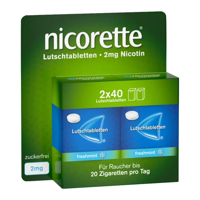 Nicorette Lutschtabletten 2 mg Nikotin, 80 St