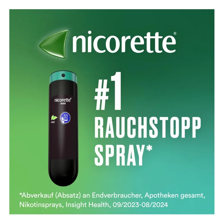 Nicorette Mint Spray 1 mg/Sprühstoß, 2 St