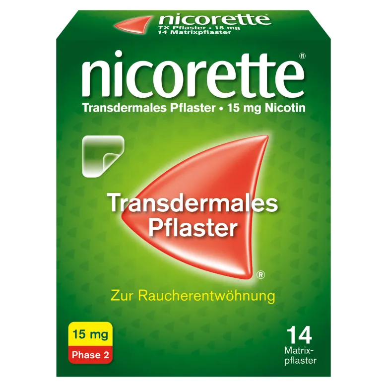Nicorette Nikotinpflaster 15 mg Nikotin, 14 St
