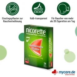 Nicorette Nikotinpflaster 25 mg Nikotin, 14 St