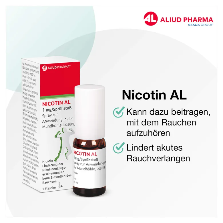 Nicotin AL Spray 1 mg/Sprühstoß, 2 St