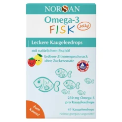 Norsan Omega-3 Fisk Jelly Dragees für Kinder, 45 St