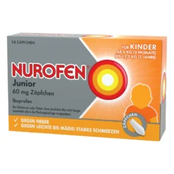 Nurofen Junior 60 mg Zäpfchen, 10 St