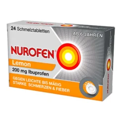 Nurofen Schmelztabletten Lemon bei Kopfschmerzen 200 mg, 24 St