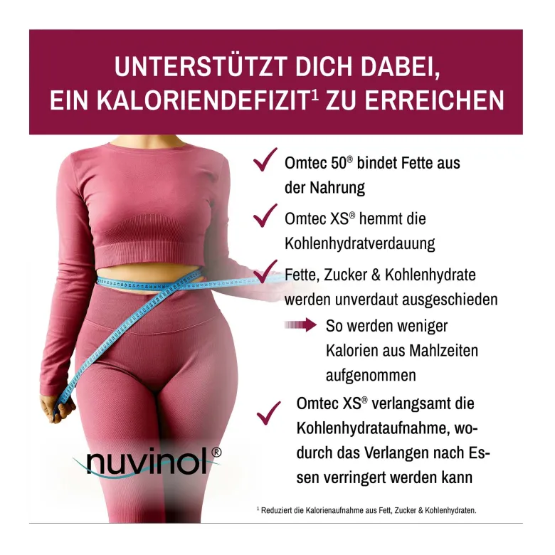 Nuvinol Fett-, Zucker- & Kohlenhydrateblocker, 45 St