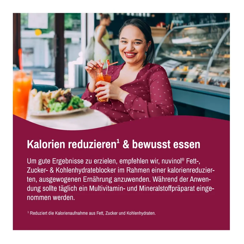Nuvinol Fett-, Zucker- & Kohlenhydrateblocker, 45 St