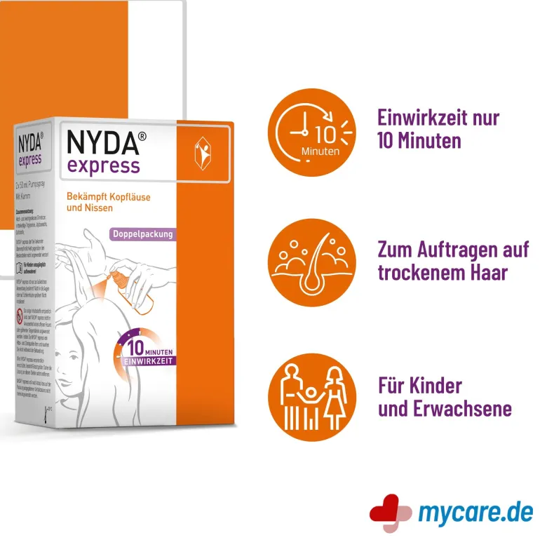 NYDA express gegen Läuse & Nissen, 2X50 ml