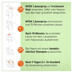 NYDA Läusespray gegen Köpfläuse & Nissen, 2X50 ml