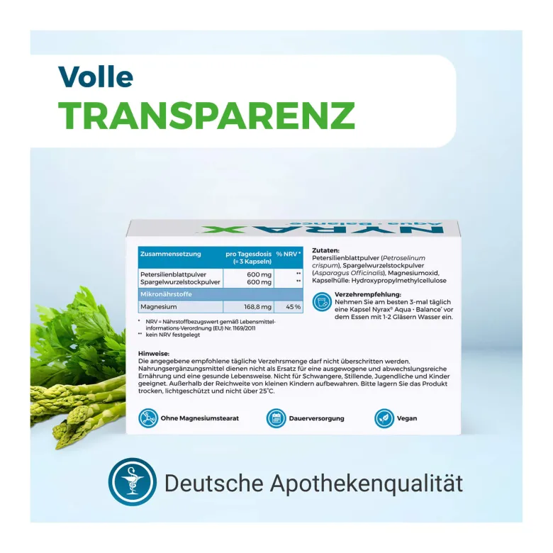 Nyrax Aqua Balance Phytokomplex während Entwässerungs-Kuren, 100 St