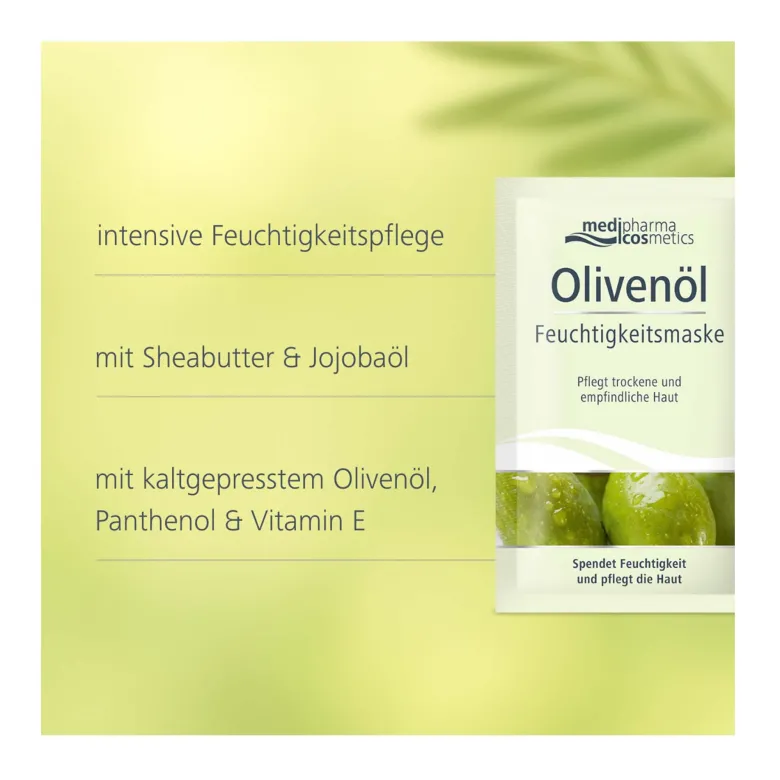Olivenöl Feuchtigkeitsmaske, 15 ml
