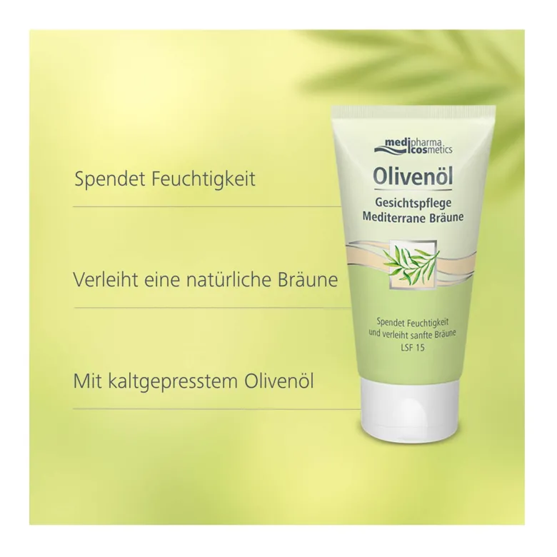 Olivenöl Gesichtspflege Mediterrane Bräune, 50 ml