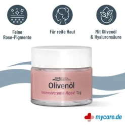 Olivenöl Intensivcreme Rose Tagescreme, 50 ml