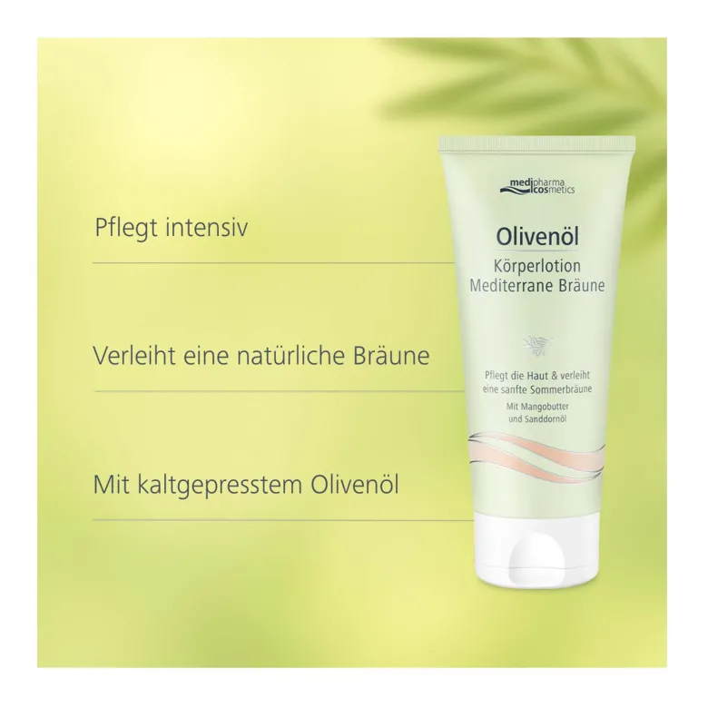 Olivenöl Körperlotion Mediterrane Bräune, 200 ml