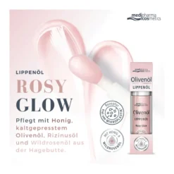 Olivenöl Lippenöl Rosy Glow, 4 ml
