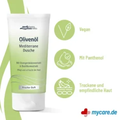 Olivenöl Mediterrane Dusche, 150 ml